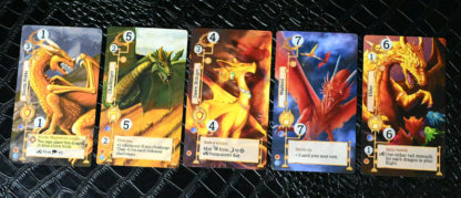 A hand of Storm Dragons cards