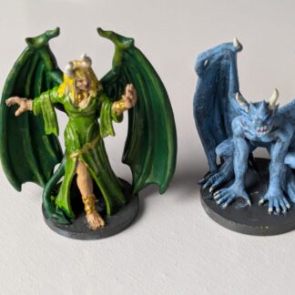 Gathering Gloom: Demon and Gargoyle figures, painted