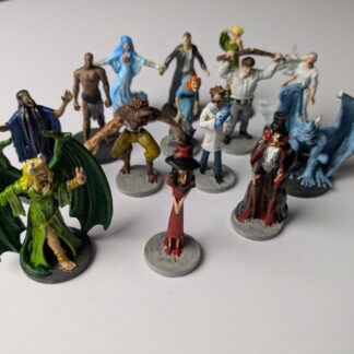 Gathering Gloom: All 14 character figures, painted