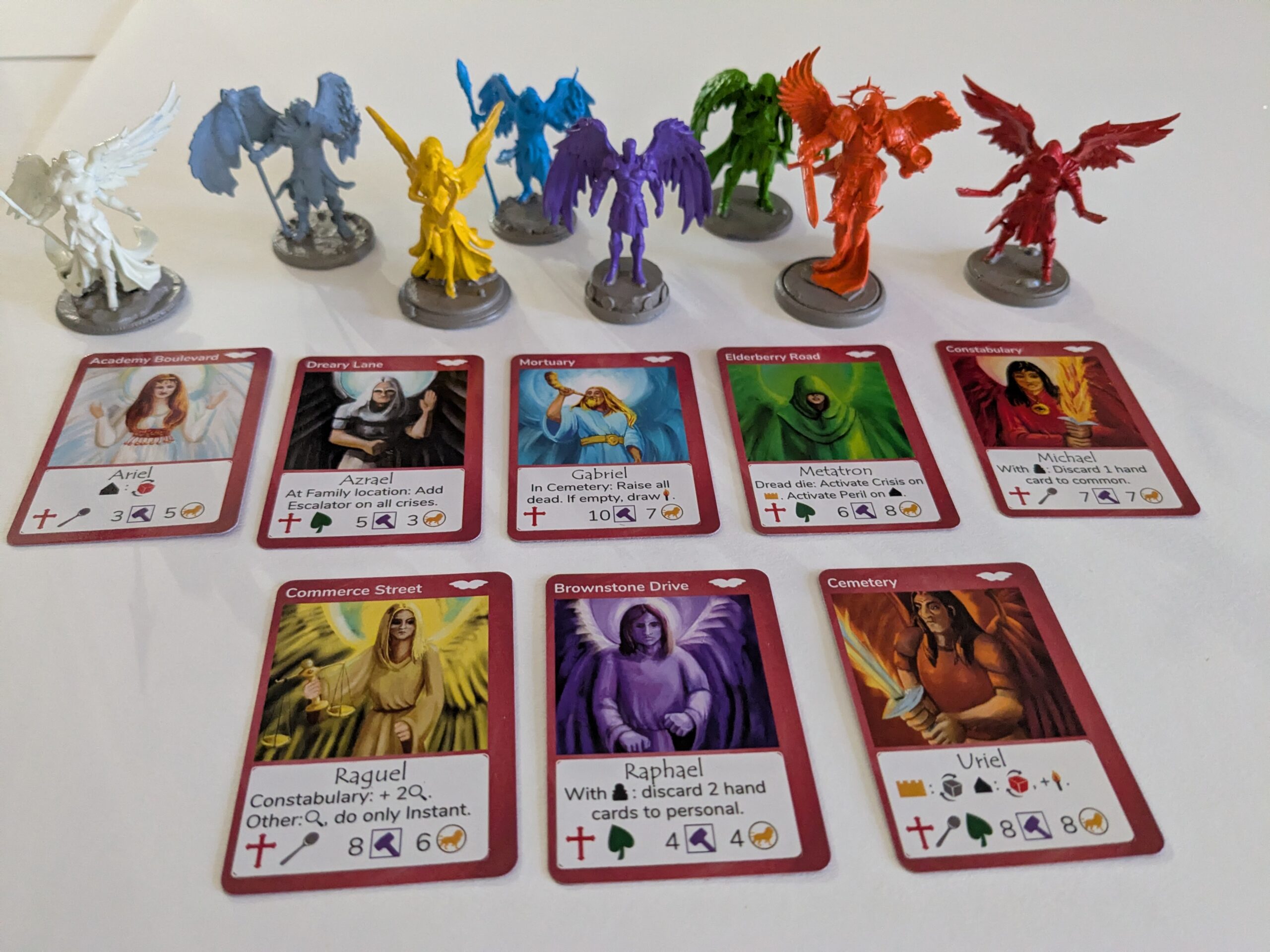 Gathering Gloom: Wings of Doom Angel figures, solid color